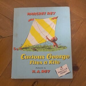 Vintage 1958 Curious George Flies a Kite Book